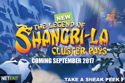 New NetEnt The Legend of Shangri La Cluster Pays Touch Slot Coming September