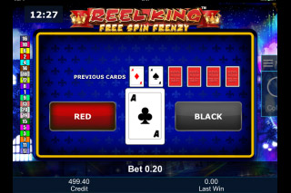 Reel King Free Spin Frenzy Gamble Feature