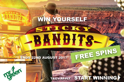 Win Mr Green Free Spins On Sticky Bandits Worth More
