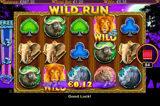 Wild Run Mobile Slot Free Spins Win