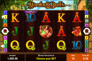 Books & Bulls Mobile Slot Machine
