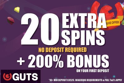 Exclusive GUTS Mobile Casino Bonus With Extra Spins