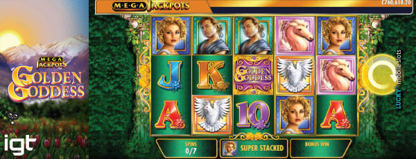 Golden Goddess MegaJackpots Slot Free Spins With Super Stacked Reels