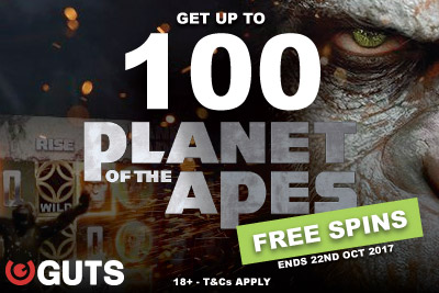 Get Your Guts Casino Free Spins On Planet Of The Apes