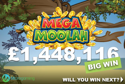 Microgaming Mega Moolah UK Casino Big Win