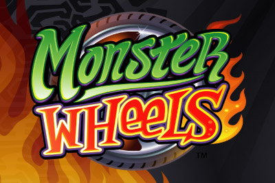 Monster Wheels Mobile Slot Logo