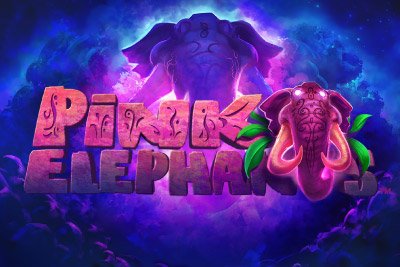 Pink Elephants Mobile Slot Logo