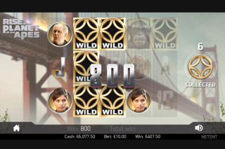 NetEnt Planet Of The Apes Mobile Slot Bonus Game