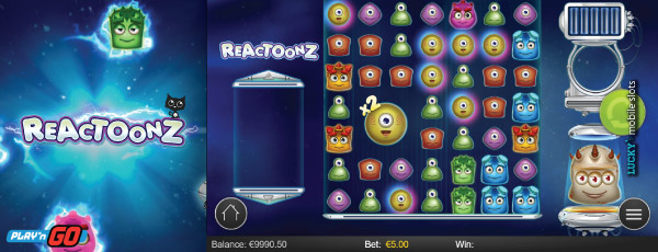 Play'n GO Reactoonz Mobile Slot Machine