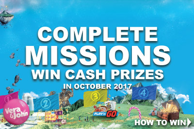 Win Cash At Vera John Mobile Casino In October 2017