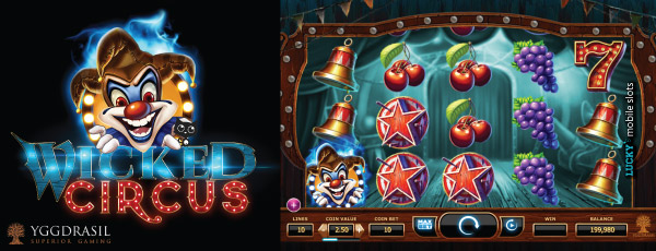 Yggdrasil Wicked Circus Slot Machine