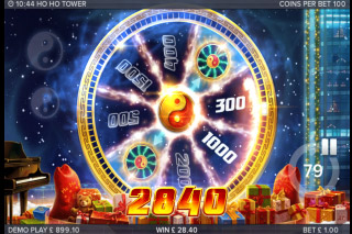 Ho Ho Tower Mobile Slot Wheel Bonus