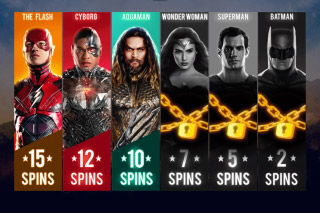 Justice League Mobile Slot Free Spins Choice