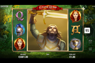 Mighty Arthur Mobile Slot Big Symbol Win