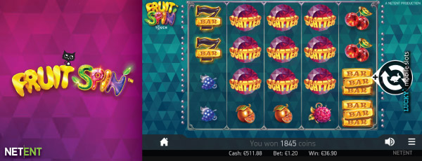 NetEntertainment Fruit Spin Mobile Slot With Scatters