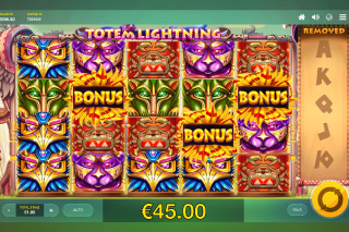 Totem Lightning Slot Bonus Win