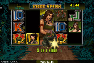 Girls With Guns Jungle Heat Mobile Slot Wilds