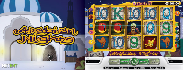 NetEnt Arabian Nights Online Slot Machine