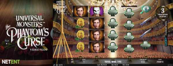 NetEnt The Phantom's Curse Online Slot Free Spins