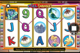 Cool Bananas Mobile Slot Base Game Win