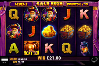 Gold Rush Mobile Slot Free Spins