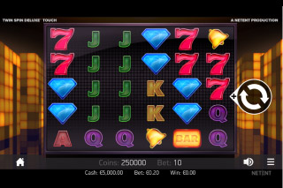 NetEnt Twin Spin Deluxe Mobile Slot Machine