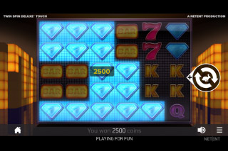 NetEnt Twin Spin Deluxe Mobile Slot Win