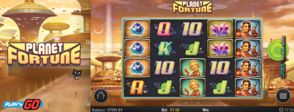 Fortune Planet Mobile Slot  With Stacked Symbols