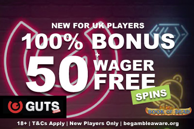 Get Your Wager Free Spins At Guts Casino On Your First Deposit