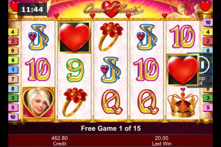 Queen of Hearts Deluxe Mobile Slot Free Spins