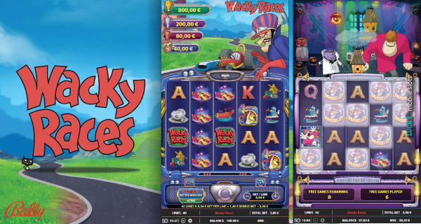 Bally Wacky Races Slot Machine Previews