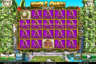 BTG Temple Quest Spinfinity Slot Win