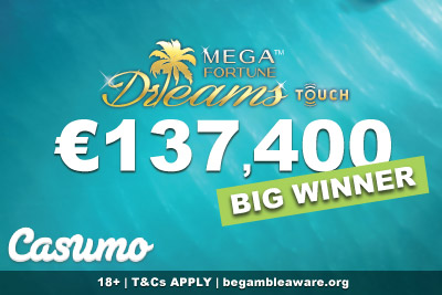 Irish Casumo Casino Slots Player Wins Big On Mega Fortune Dreams