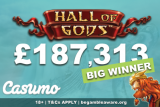 Lucky Casumo German Casino Player Wins Hall of Gods Jackpot