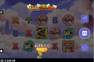 Microgaming Lucky Little Gods Bonus Win