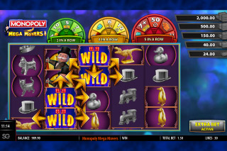 Monopoly Mega Movers Mobile Slot Wilds
