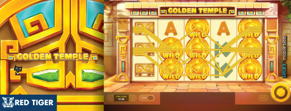 Red Tiger Gaming Golden Temple Mobile Slot Machine