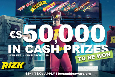 Rizk Races €$50,000 In Real Cash Prizes To Be Won