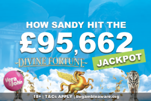 Vera John Casino Jackpot Win On NetEnt Divine Fortune