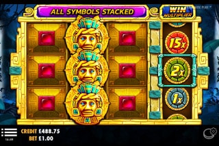 Aztec Gems Slot Stacked Symbols