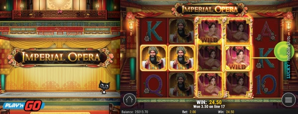 Play'n GO Imperial Opera Mobile Slot Machine With Wild Reels