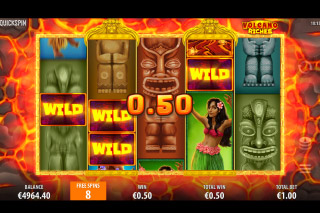 Volcano Riches Slot Free Spins Round
