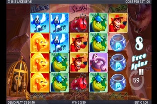 Lakes Five Mobile Slot Free Spins Bonus