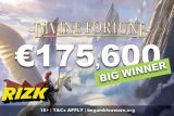 Rizk Casino Player Wins NetEnt Divine Fortune Slot Jackpot