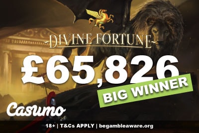 Casumo Casino UK Big Winner On NetEnt Divine Fortune