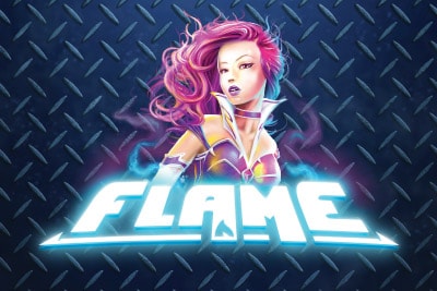 Flame Mobile Slot Logo