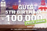 One Lucky Player Will Win 100K At Guts Casino