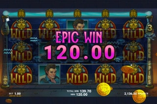 Just For The Win Temple of Tut Slot Win