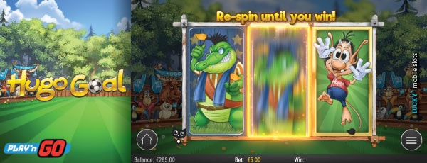 Hugo Goal Slot Re-spin Until You Win Feature