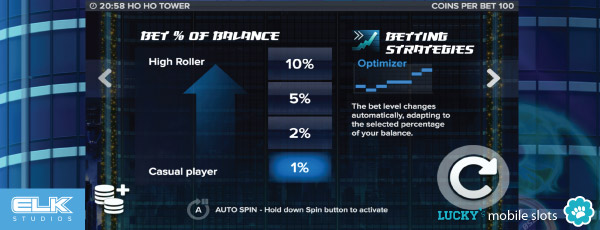 Elk Studios Example Betting Strategy - Bet %